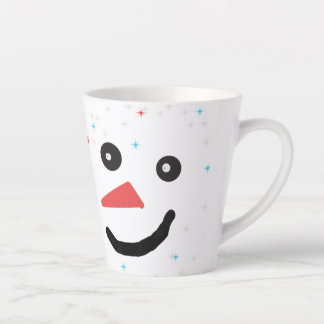 Circle,Snowman,New Year's Eve,Star Latte Mug