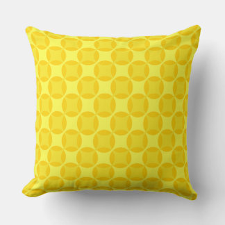 Circle Star Honey Pattern Throw Pillow