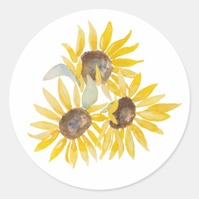 Circle Sunflower Sticker (Front)