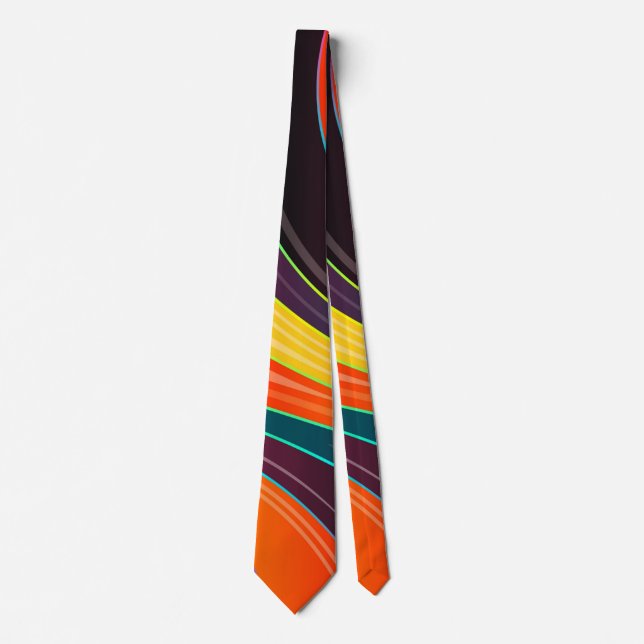 circle swirl abstract tie (Front)