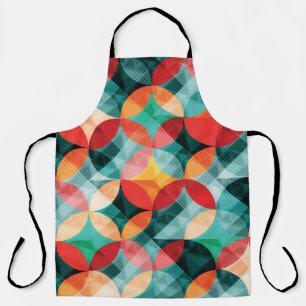 Circle Symphony: Colourful Abstract Vintage Apron