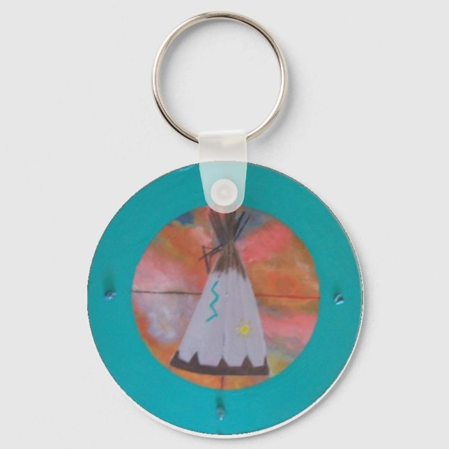 Circle Tepee Key Ring (Front)