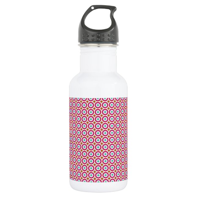 Circle texture 532 ml water bottle (Front)