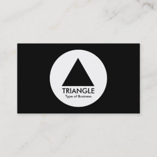 Circle - Triangle - Black Business Card