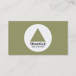 Circle - Triangle - Khaki Business Card