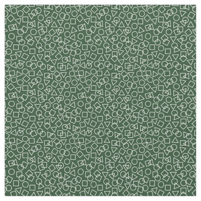 Circle Triangle Square Fabric (Close Up)