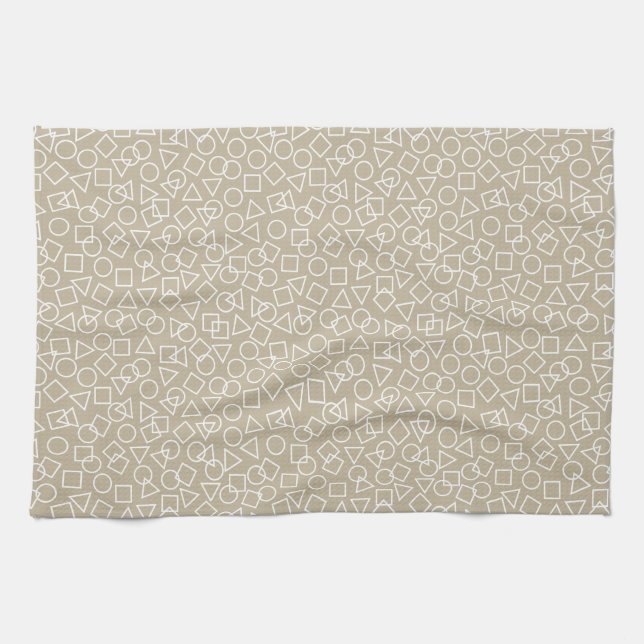 Circle Triangle Square Kitchen Towel (Horizontal)