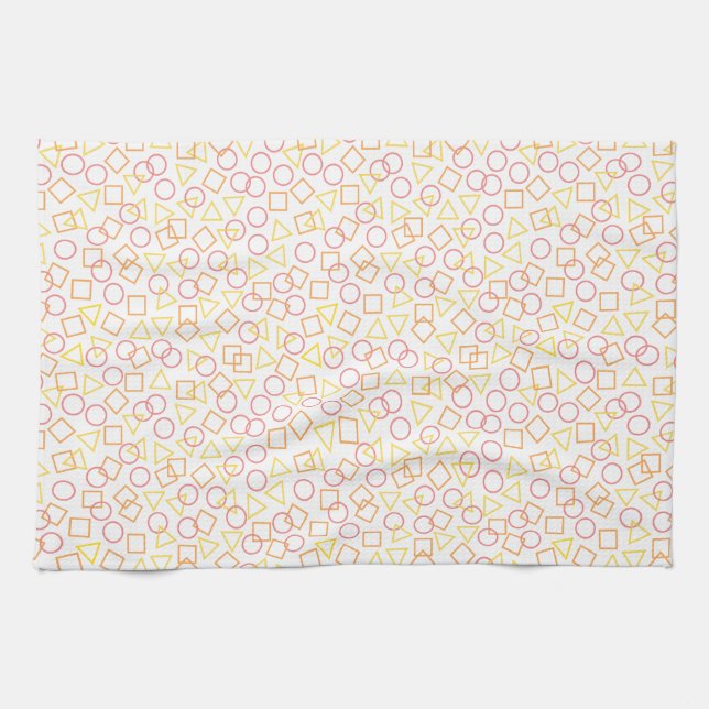 Circle Triangle Square Kitchen Towel (Horizontal)