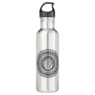 Circle Tribal Doodle 710 Ml Water Bottle