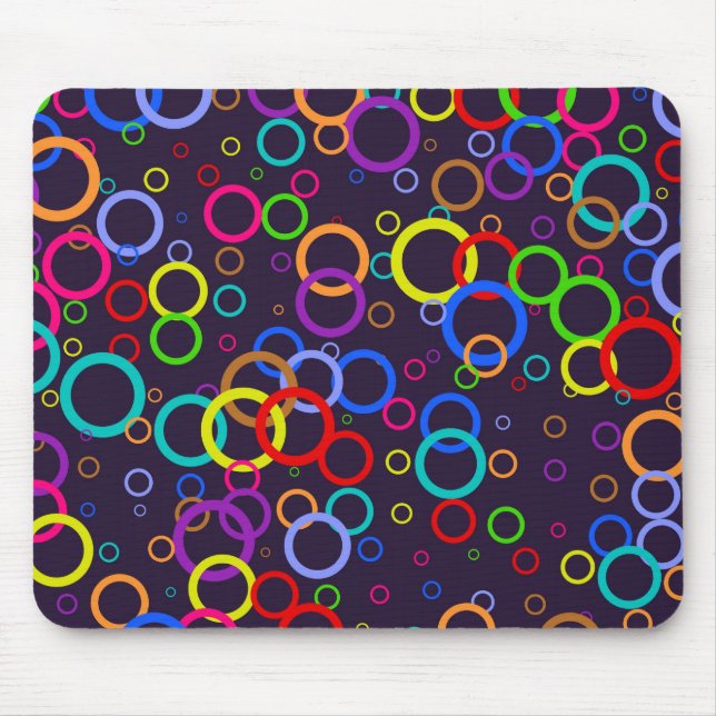 Circle Wallpaper Mouse Pad (Front)