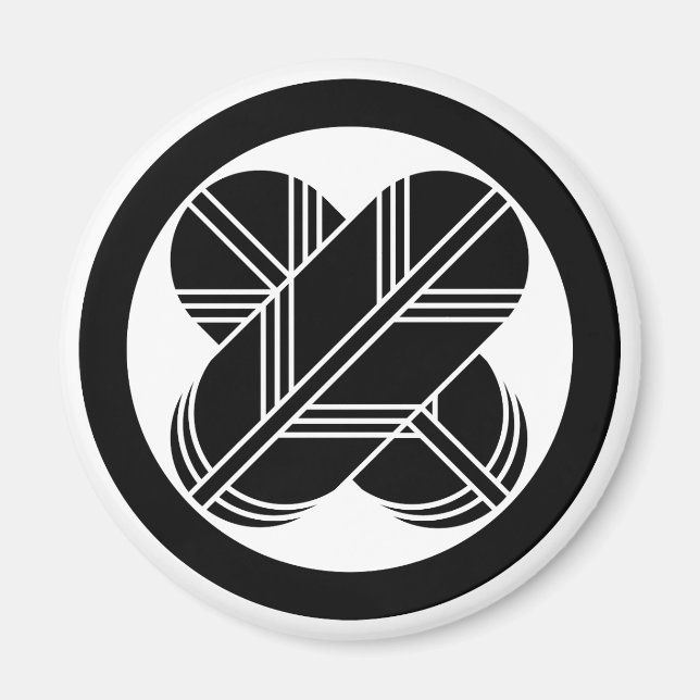 Circle with Different Hawk Feathers Magnet (Front)