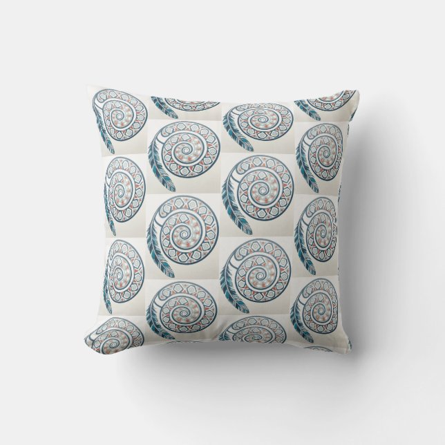 Circle With Feather Cushion (Front)