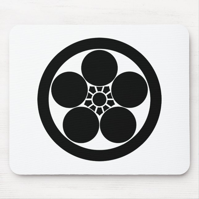 Circle with Umebachi Mouse Pad (Front)
