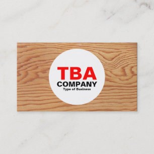 Circle - Wood 02 Business Card