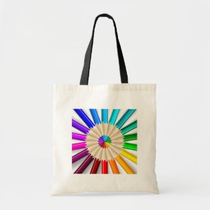 Circled Coloured Pencils Tote Bag