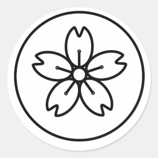 Circled Sakura Sticker