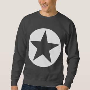 Circled Star - White Sweatshirt