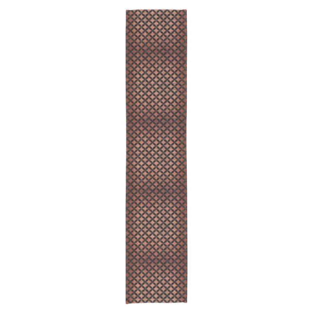 CIRCLES3 BLACK MARBLE & COPPER BRUSHED METAL (R) SHORT TABLE RUNNER (Front)
