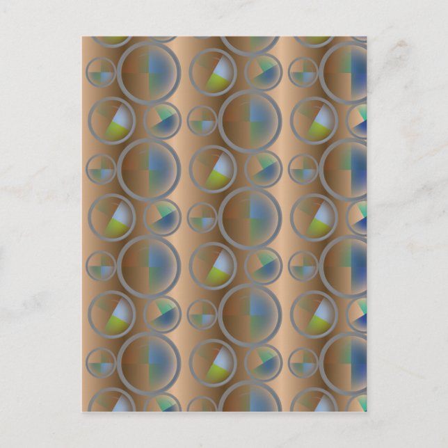 Circles Abstract Postcard (Front)