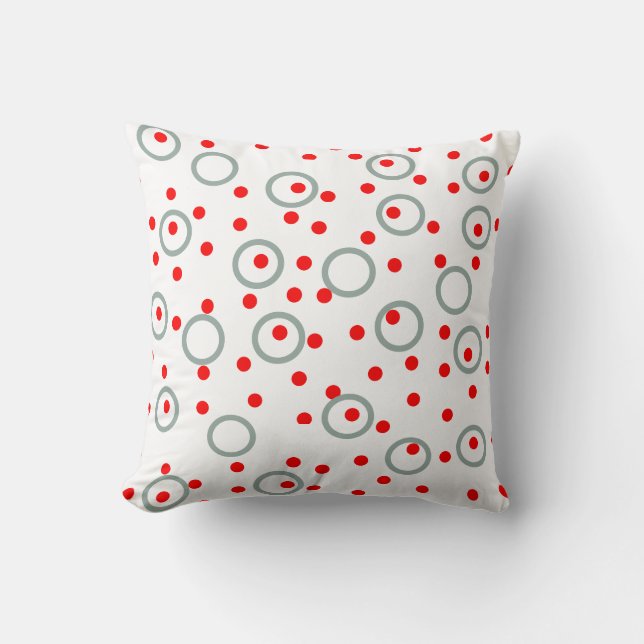 Circles And Dots Pattern Cushion (Front)