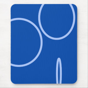 Circles and Loop on Blue Mouse Pad