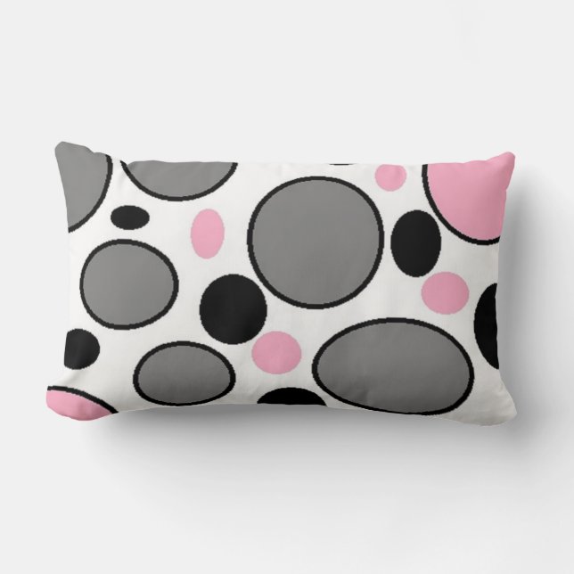 CIRCLES AND OVALS LUMBAR CUSHION (Front)