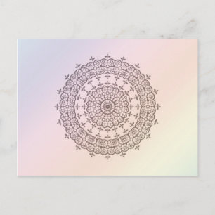 Circles and Rainbow Postcard
