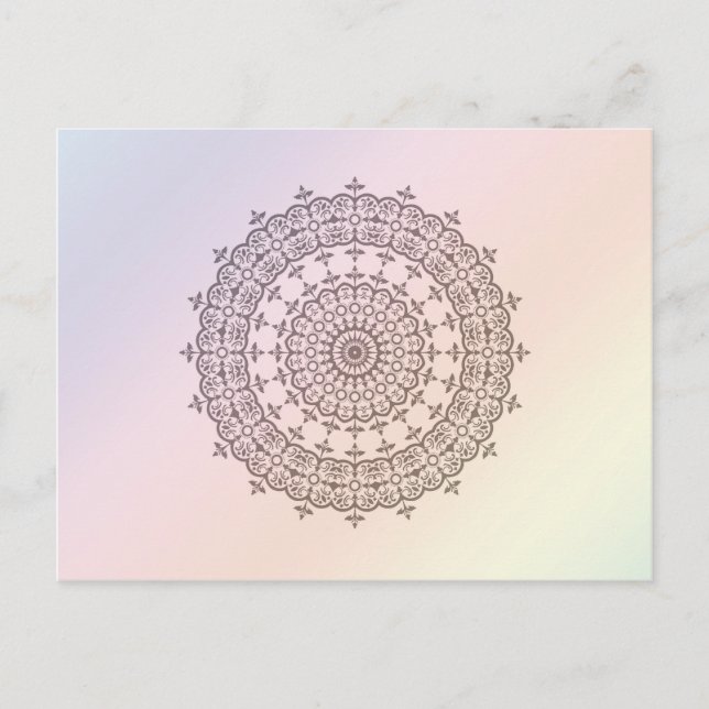 Circles and Rainbow Postcard (Front)