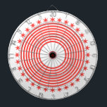 Circles And Stars Bulls Eye Game Night Dartboard<br><div class="desc">A bold concentric circles and stars bulls eye game night dart board for family fun at home!</div>