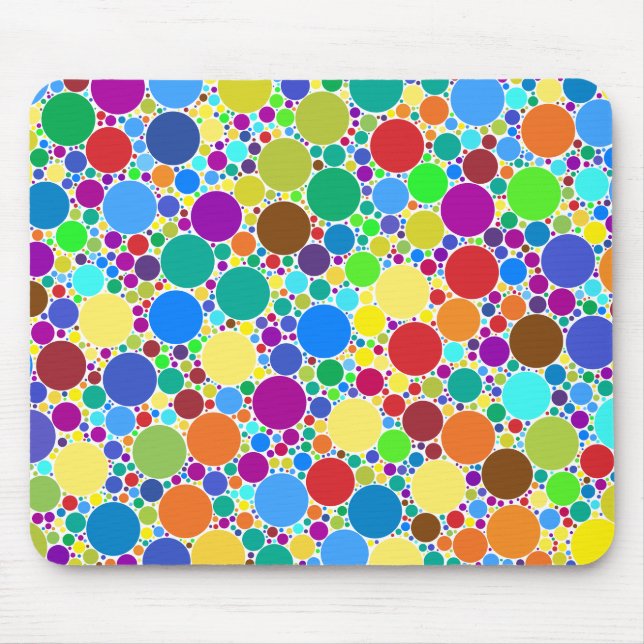circles background mouse pad (Front)
