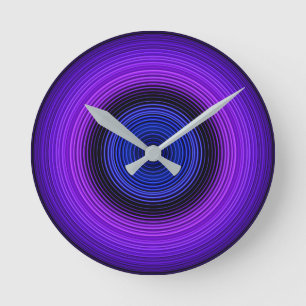 Circles - Blue Round Clock