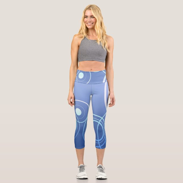 Circles Capri Leggings (Front)