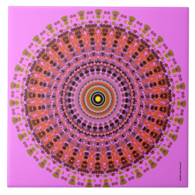 Circles Ceramic Tile (Front)