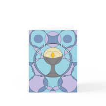 Circles Chalice Card - Purple and Blue