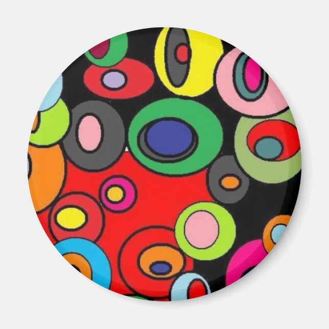 "Circles Circles 4" Magnet (Front)