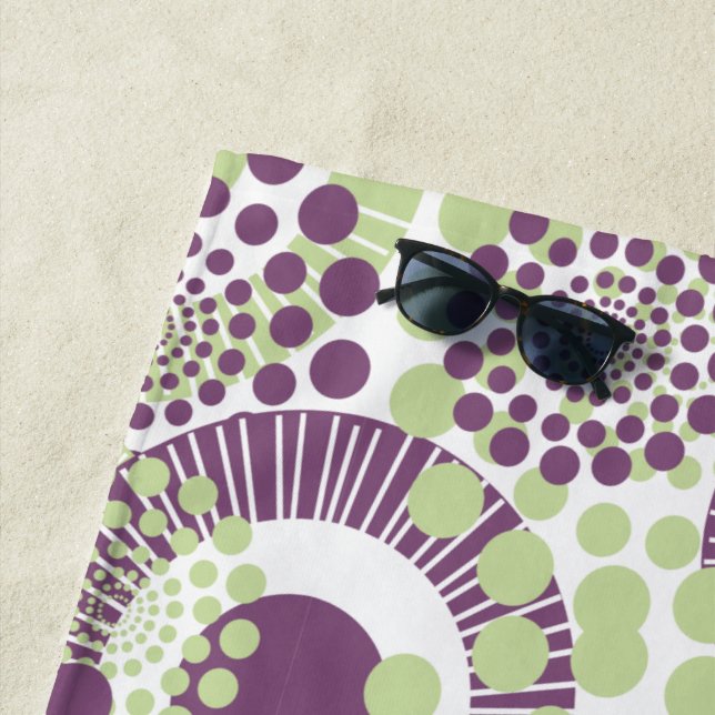 Circles, Circles Everywhere Beach Towel (In Situ)