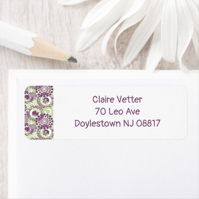 Circles, Circles Everywhere Return Address Label (Insitu)