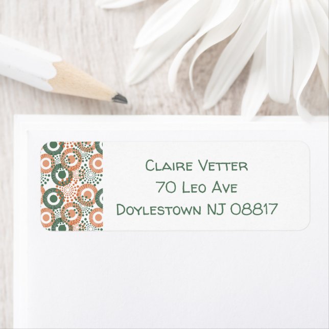 Circles, Circles Everywhere Return Address Label (Insitu)