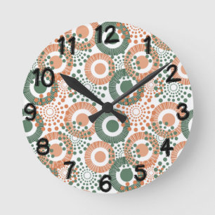Circles, Circles Everywhere Round Clock