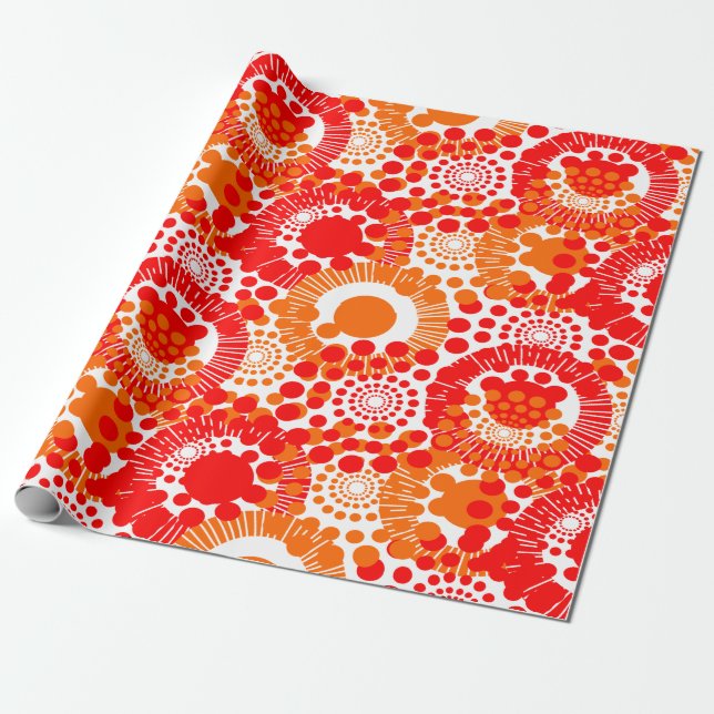 Circles, Circles Everywhere Wrapping Paper (Unrolled)