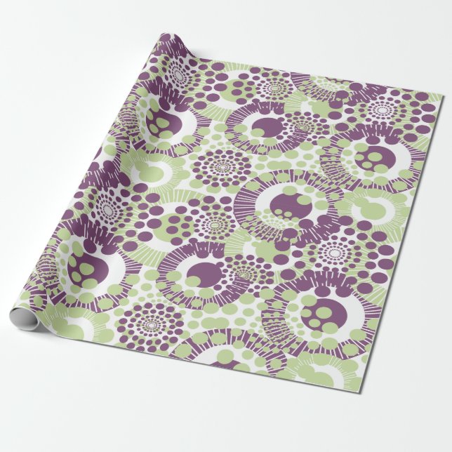Circles, Circles Everywhere Wrapping Paper (Unrolled)