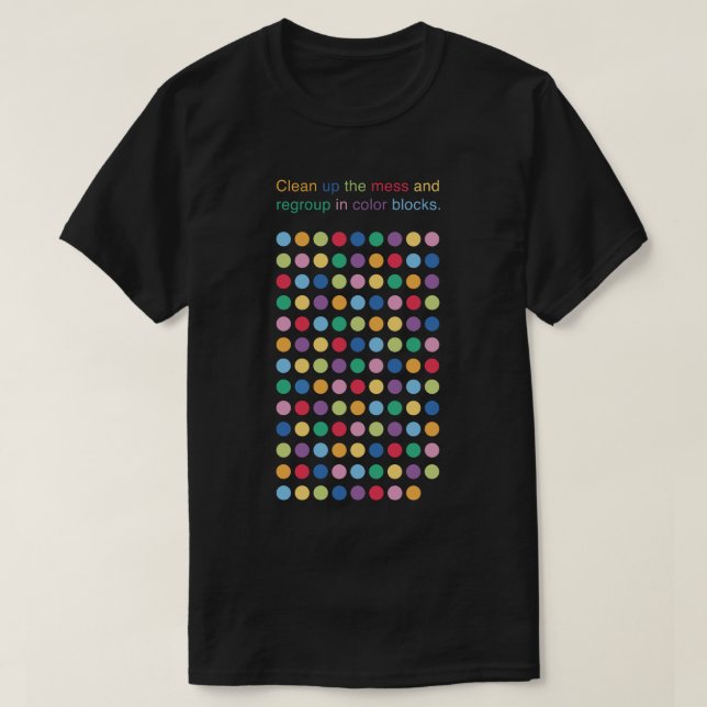Circles Color Grid Game  T-Shirt (Design Front)