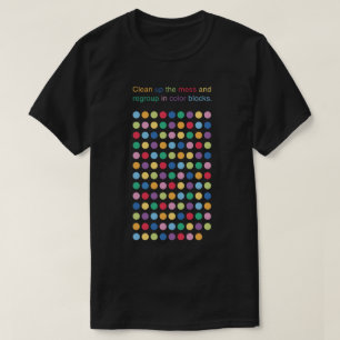 Circles Colour Grid Game  T-Shirt