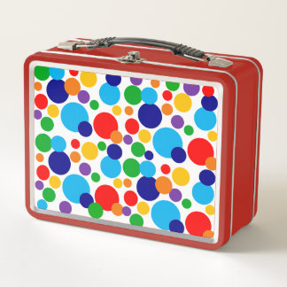 Circles & Dots Metal Lunch Box