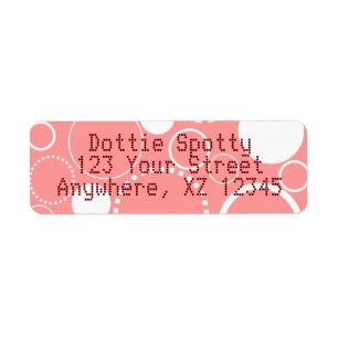 Circles & Dots Return Address Label