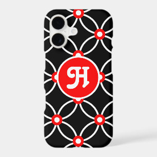 Circles & Dots-White & Red