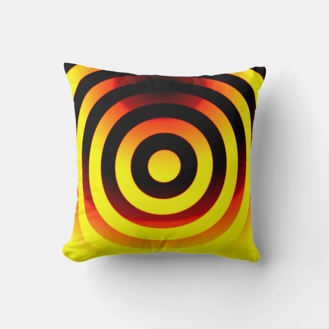 circles geometric backgrounds pattern in coloured  cushion (Front)