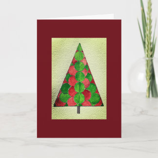 Circles, Holiday Tree, Card