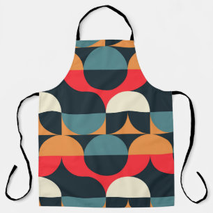 Circles illusion seamless pattern. apron