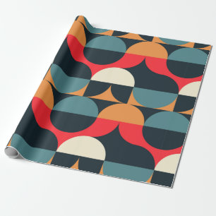 Circles illusion seamless pattern. wrapping paper